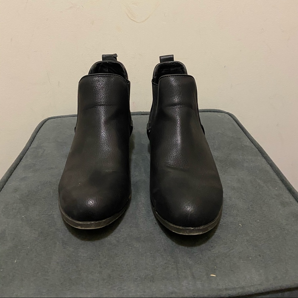 black ankle boots